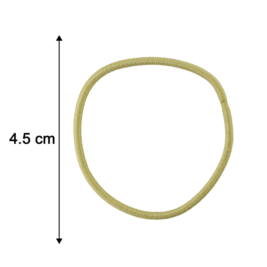 Size comparison of elastic hair bands, stretchable and durable
