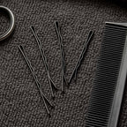 Set of 24 large black hair bobby pins ideal for hairstyling and sectioning