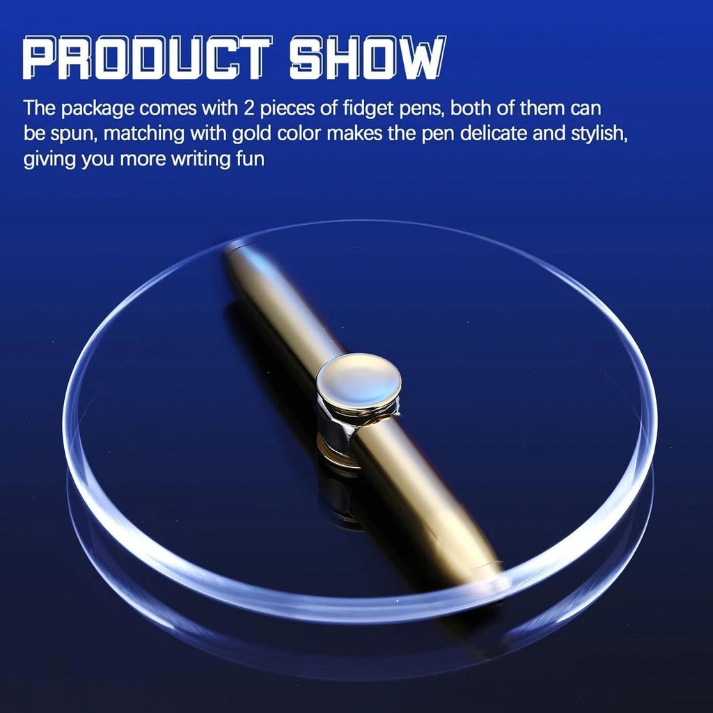 Spinning stylus pen with LED light for office use