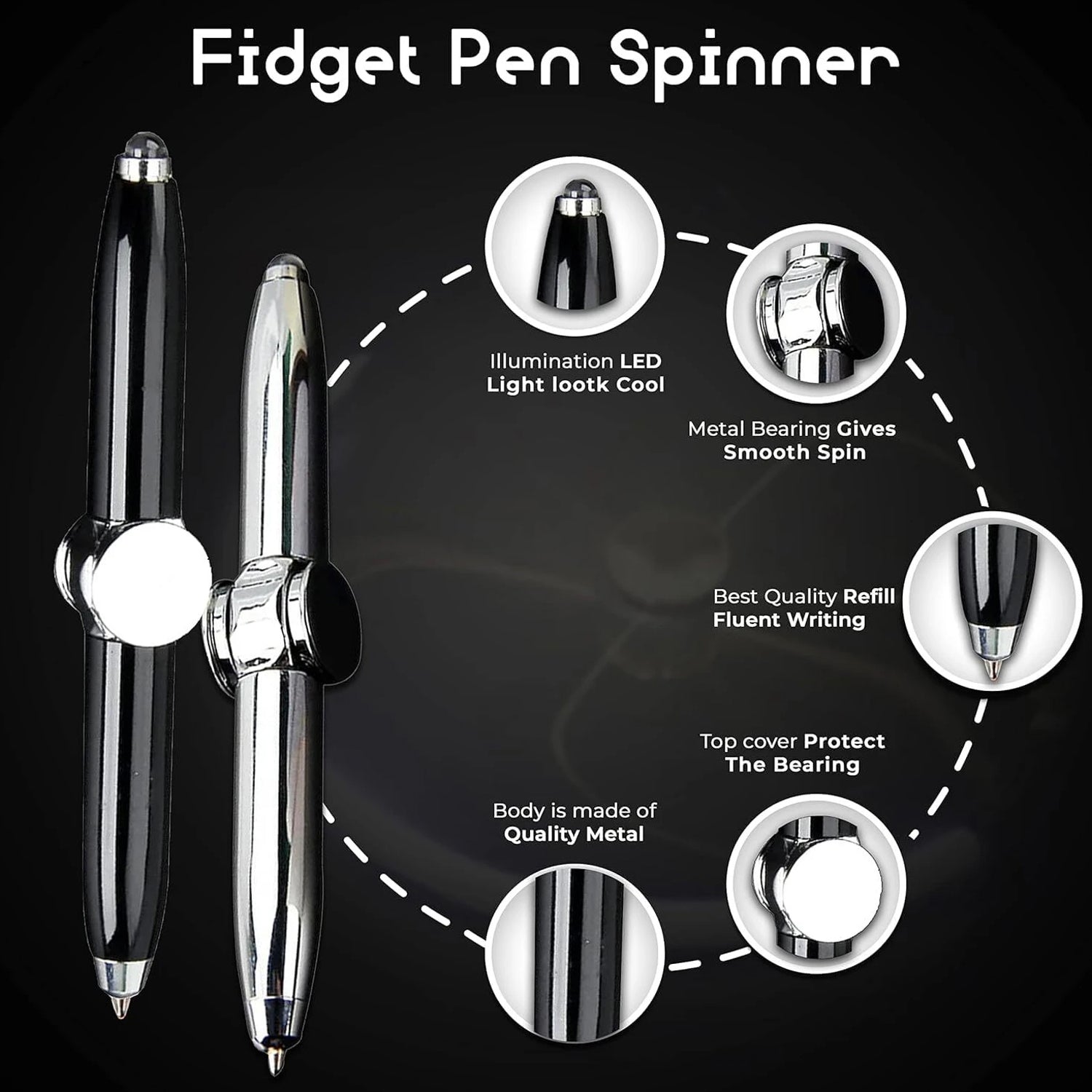Durable multifunction pen for stress relief and writing