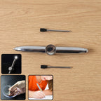 Stylish multifunction spinner pen with LED light and stylus tip