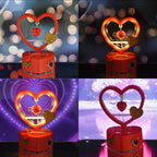 Soft glowing heart-shaped LED light showpiece for home decoration and ambient lighting