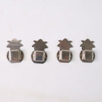 Designer set of wall-mounted silver agarbatti holders for home use
