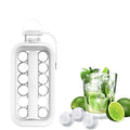 ChefAura Foldable Ice Tray with a clear lid, ready for freezing.