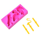 Bird-shaped ice candy molds in vibrant colors, perfect for fun frozen desserts.