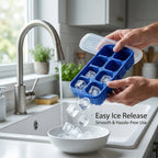 Freezer tray for making ice cubes, juice cubes, and chocolates