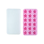 decorative star-shaped ice cube tray for drinks
