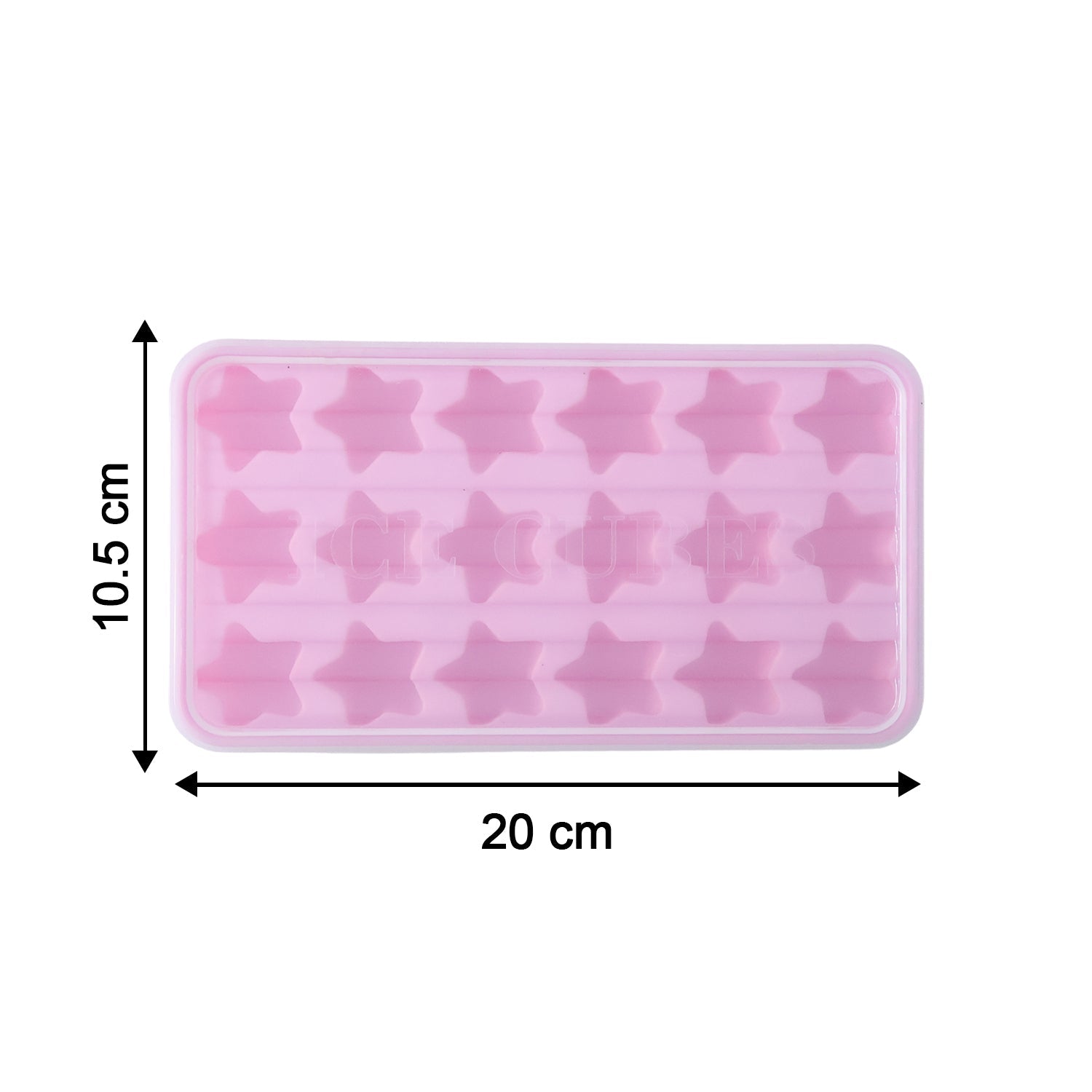 reusable star-shaped ice cube mold for freezer use