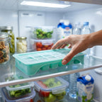 Easy-release freezer ice tray with cover for efficient freezing