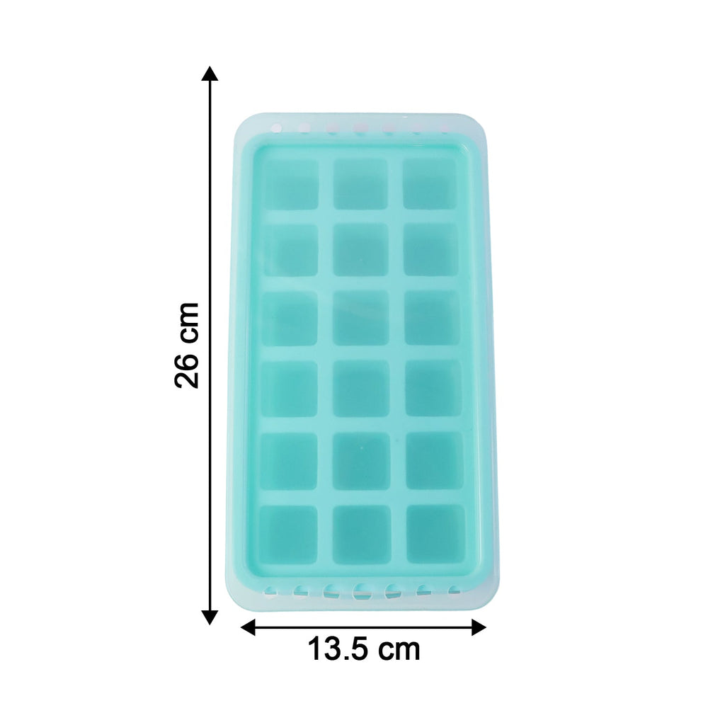 Flexible silicone ice tray ideal for quick ice making