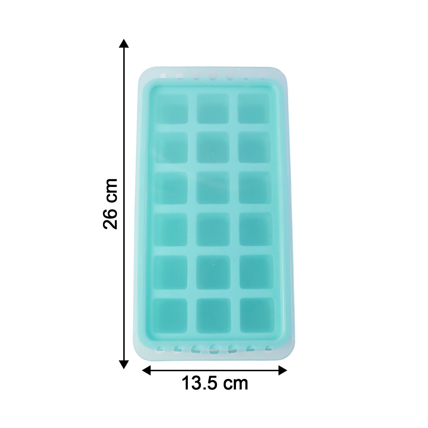 Flexible silicone ice tray ideal for quick ice making