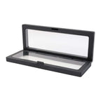 Floating frame jewelry display box highlighting a single item in 3D suspended presentation
