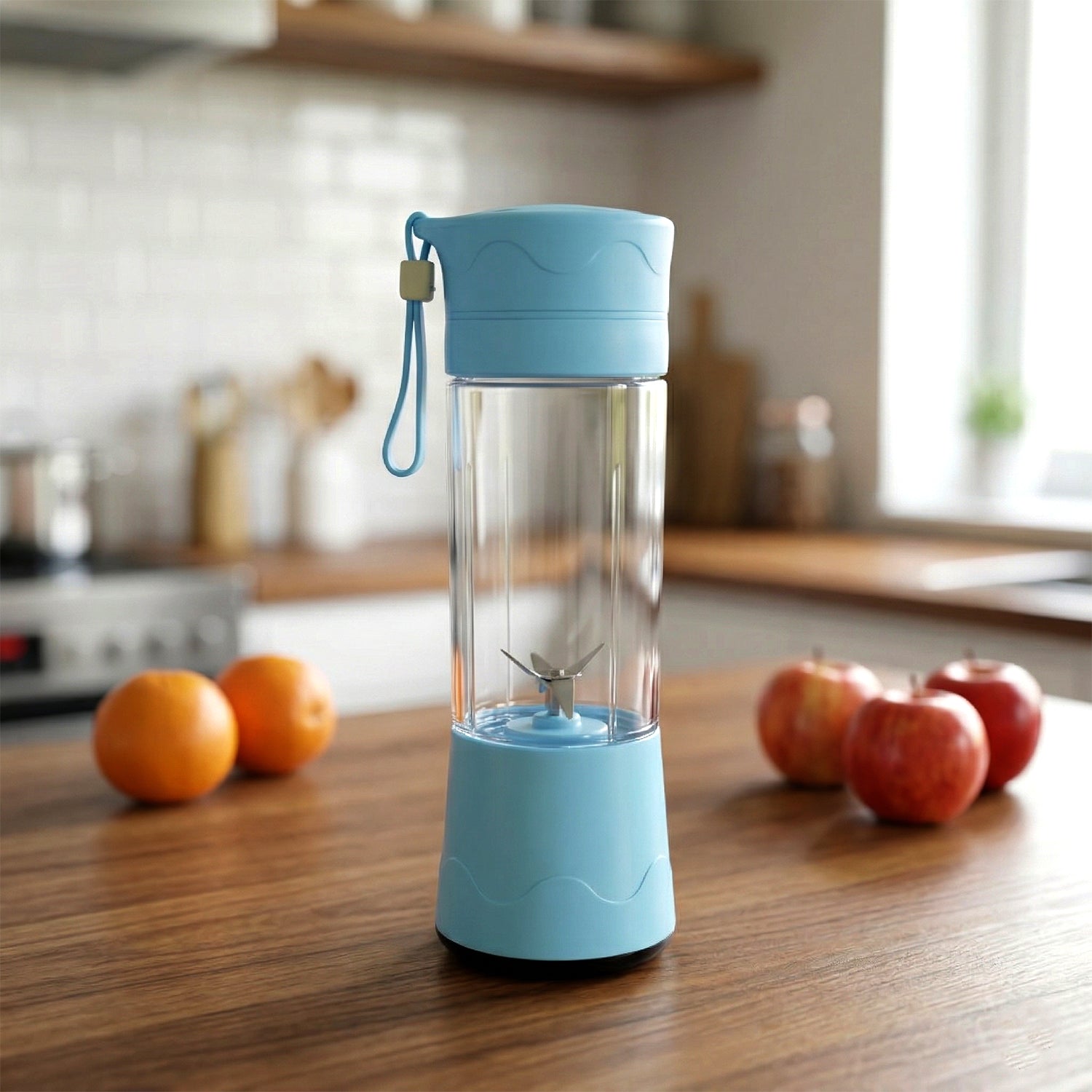Mini travel-friendly electric juicer and smoothie maker