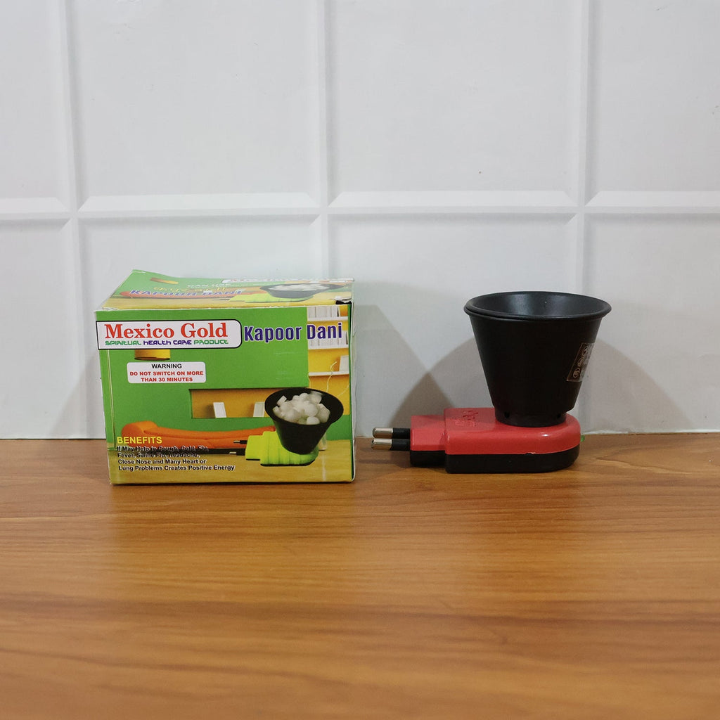 Electric Kapoor Dani Diffuser creating ambient atmosphere with calming camphor aroma