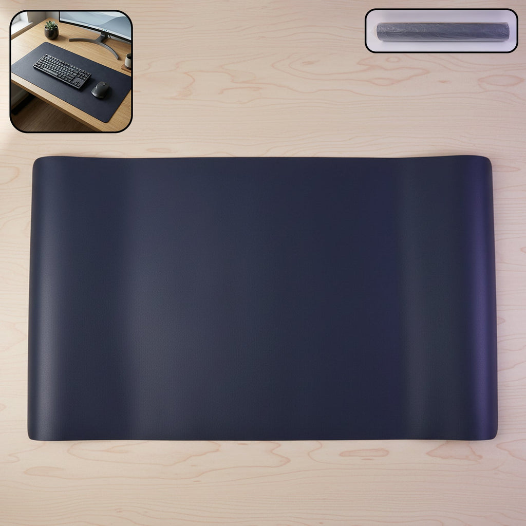 Large desk mat suitable for office and gaming setup