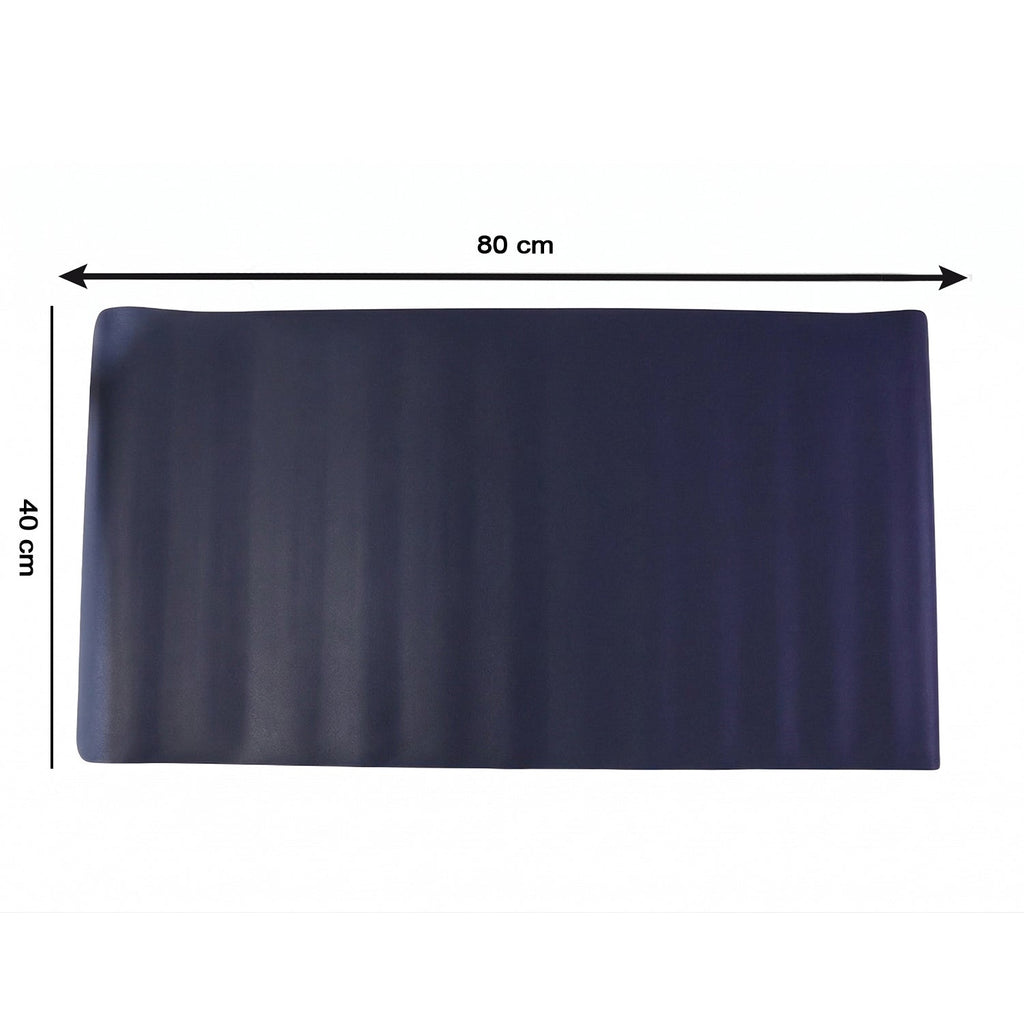 Black desk surface protector mat for office and gaming