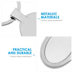 Durable polished oval key ring designed to securely hold keys