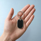 Elegant designer metal keychain for personal or gift use