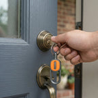 Stylish heavy-duty metal keychain for car and bike keys