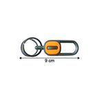 Durable metal alloy carabiner key holder showing quality finish