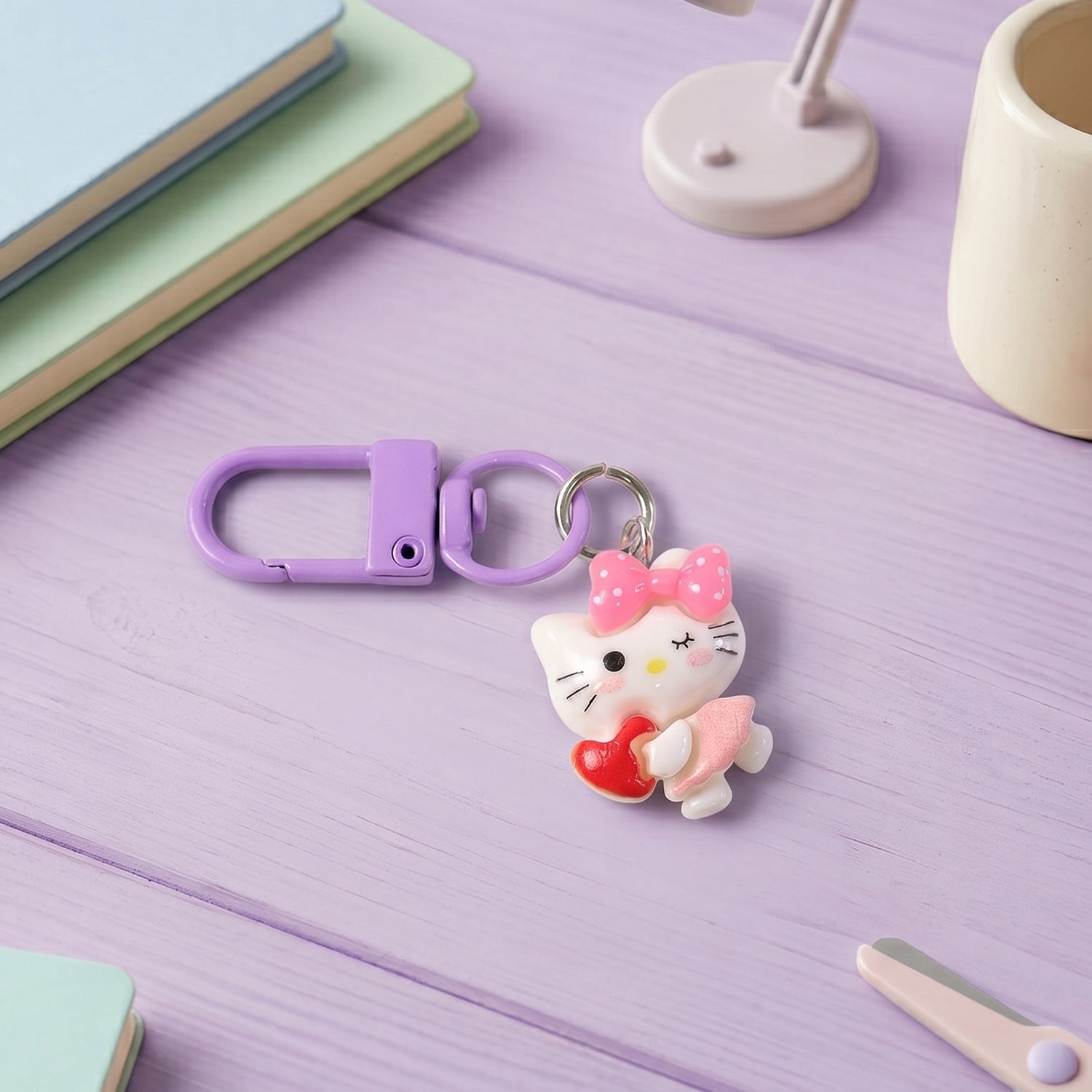 Stylish small keychain charm accessory