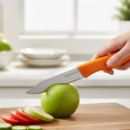 Durable utility kitchen knife for slicing and dicing tasks