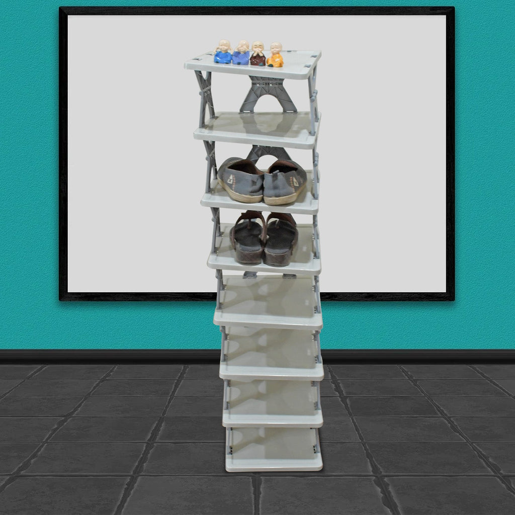 Organivo foldable shoe stand, showcasing its modern design and sturdy build.