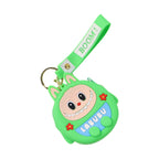 Back view of a cute cartoon coin pouch showing smooth surface