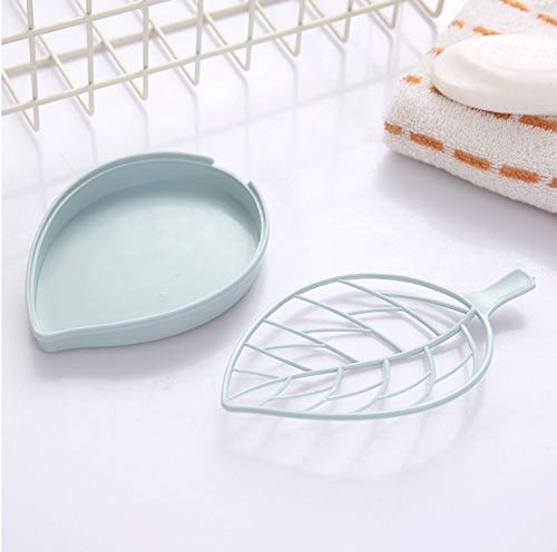 Stylish plastic soap holder for bathroom or kitchen sink.