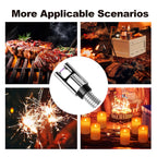 Flexible neck detail on USB rechargeable electric arc lighter for hard to reach places