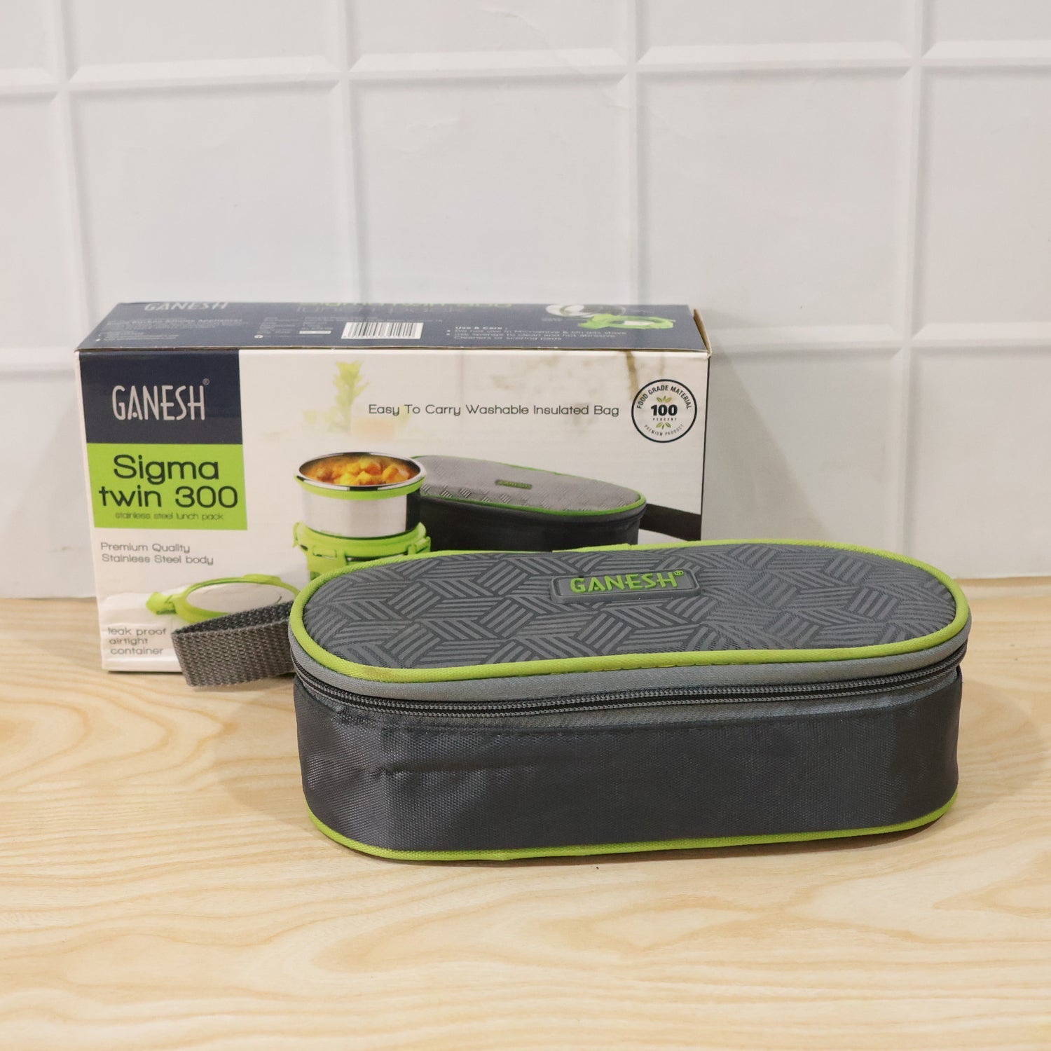 Stainless Steel Lunch Box Set Ð Durable & Leakproof with Carry Bag