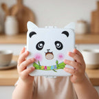 Cartoon panda kids tiffin box for school and travel