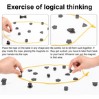 Educational play session in progress using Magnetic Power Kit STEM building toy