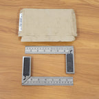 Durable metal try square with ergonomic handle designed for comfortable extended use