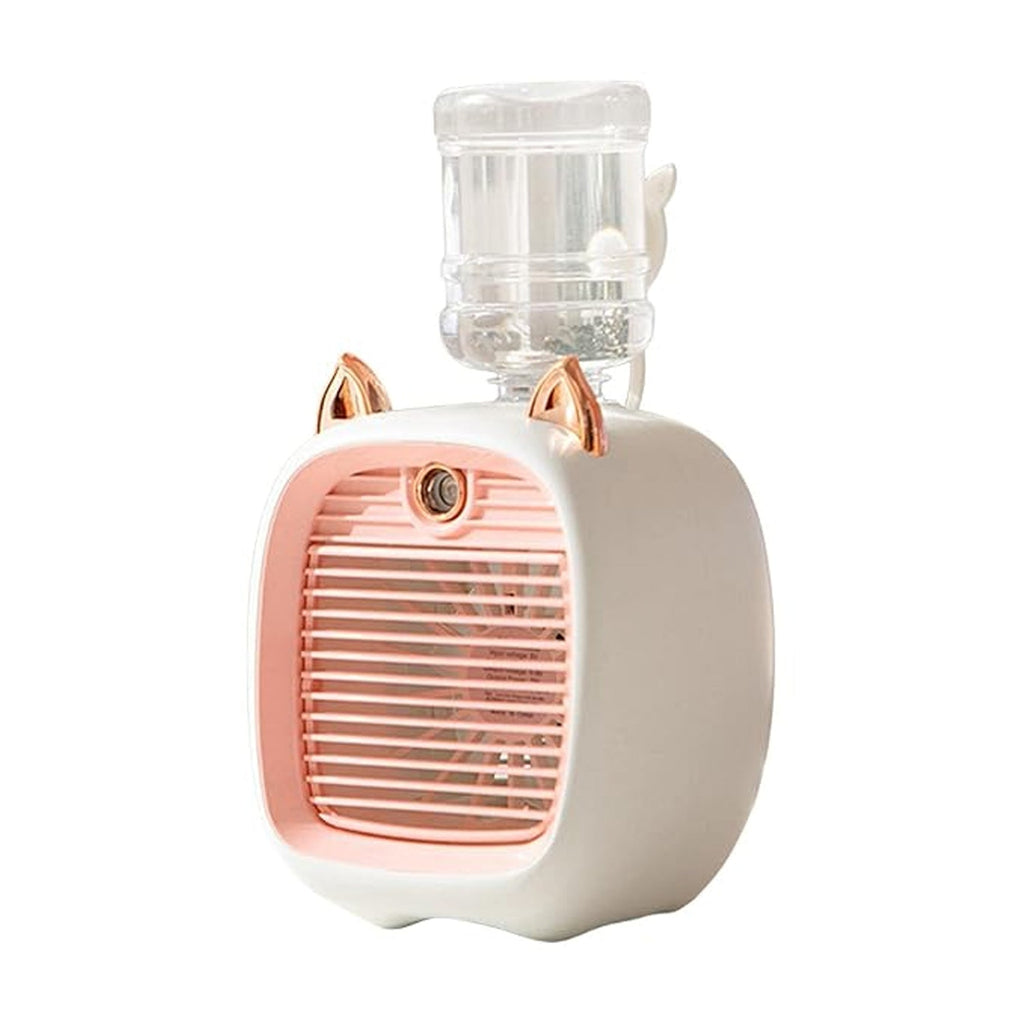 Mini air cooler fan ideal for personal cooling in offices or travel