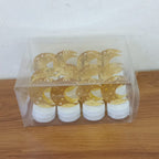 Flameless LED candle with warm light perfect for romantic or festive settings