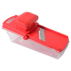 Compact multipurpose multiple slicer for kitchen use