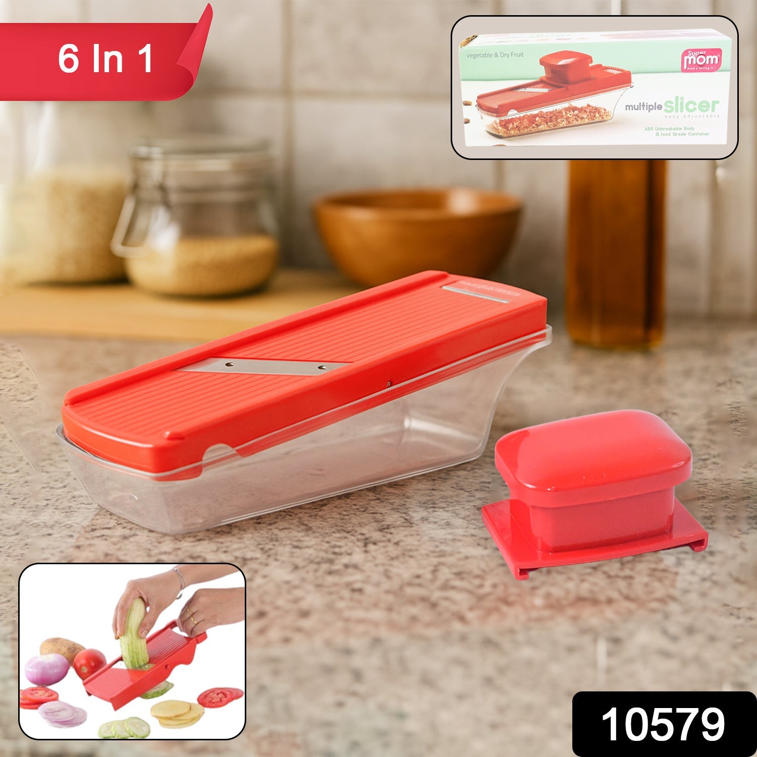 Multipurpose kitchen slicer for vegetables and dry fruits