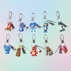 Side view of the cartoon design nail cutter keychain showing detail
