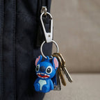 Detail of mixed cartoon designs on the mini nail clipper keychain