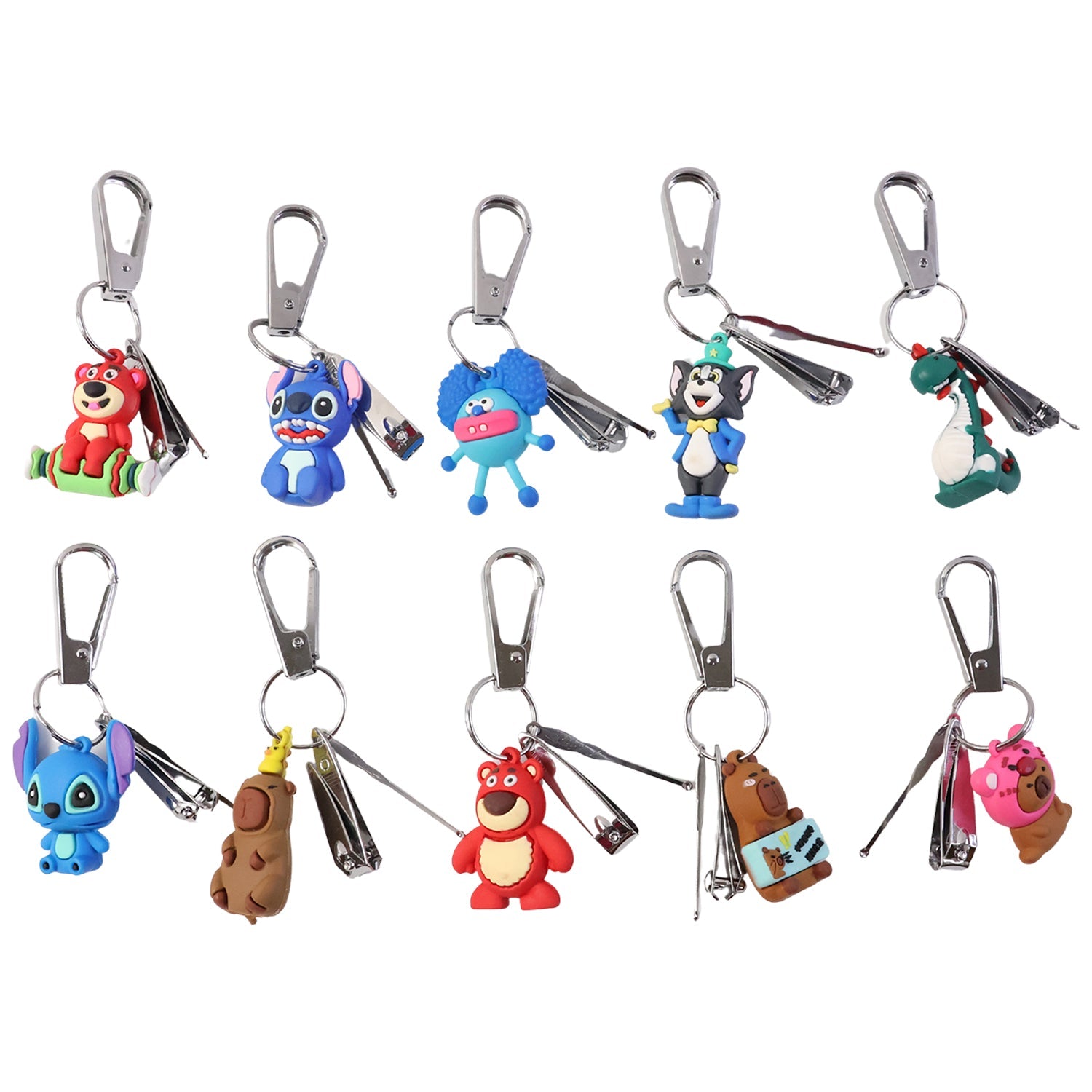 Keychain hook attachment for easy carrying of Cartoon Nail Cutter