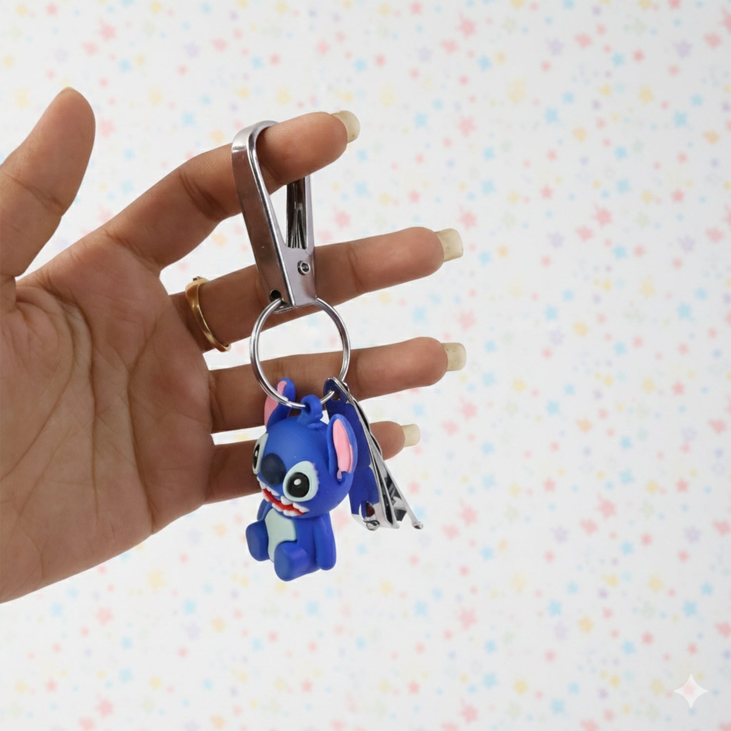 Compact keychain nail clipper ideal for travel and daily use