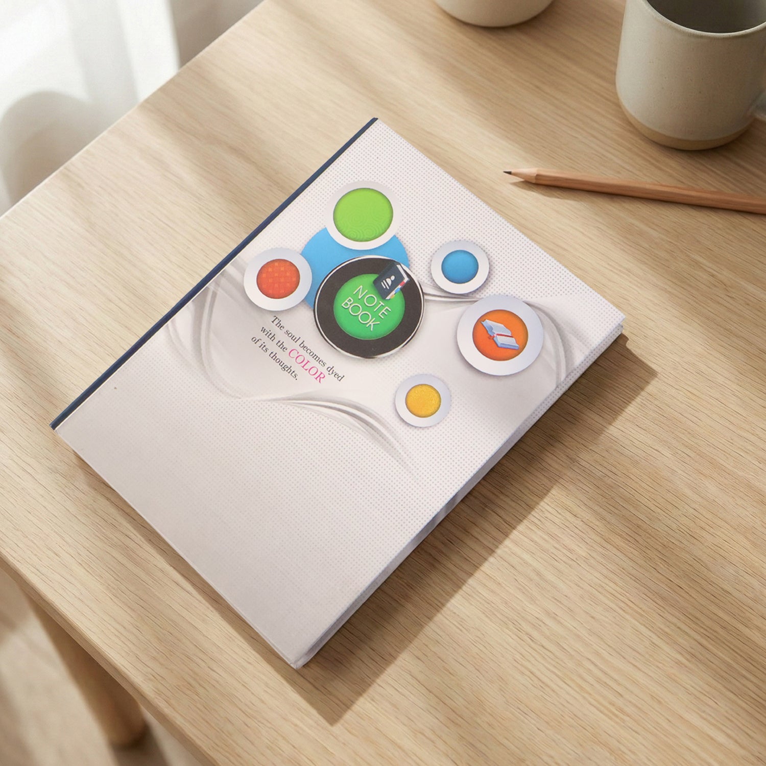 Feature image of sturdy hardbound ruled diary notebook
