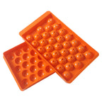 Orange plastic lollipop tray for home candies