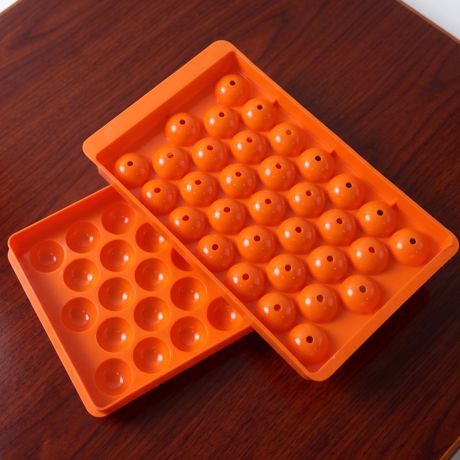 Baking candy maker mold in orange
