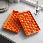 Reusable orange lollipop candy mold for home