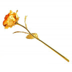 Neutral artificial golden rose decoration