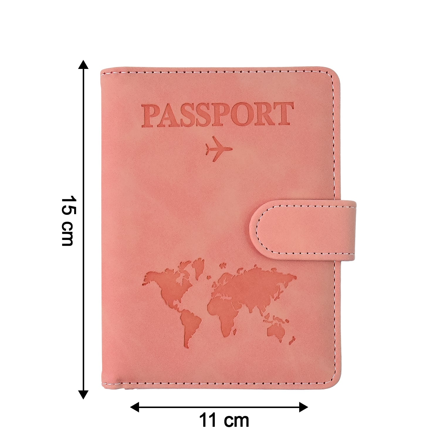 Inner compartments of travel passport holder showing card and SIM slots