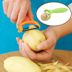 High-quality stainless steel vegetable peeler with an ergonomic grip, perfect for daily use.