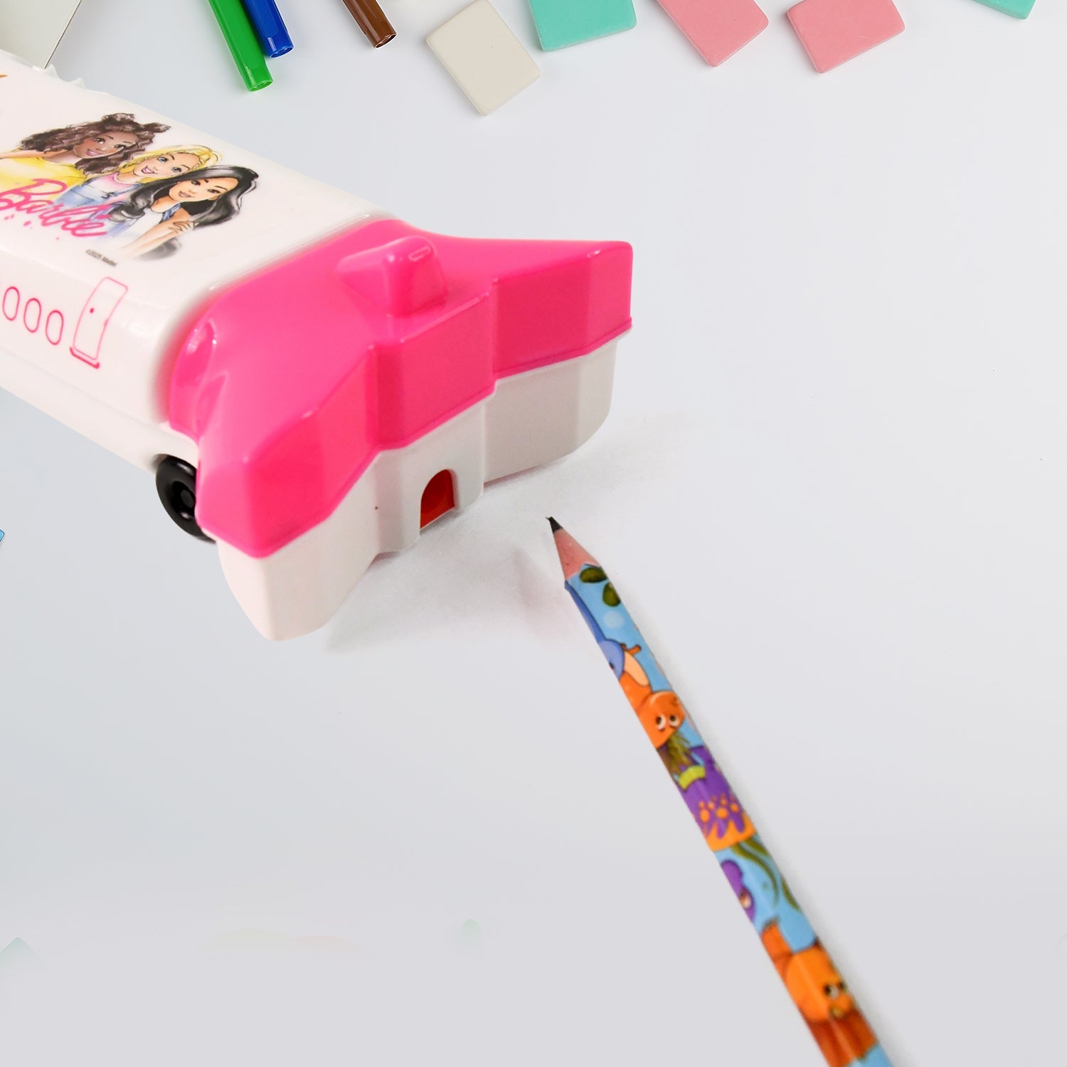 Airplane pencil box from Deskrova, ready for school adventures.